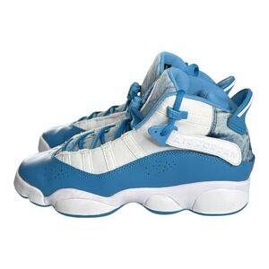 NIKE AIR JORDAN 6 RINGS (GS) WHITE-DUTCH BLUE SZ 6.5Y-WOMEN 8 DM8956-100